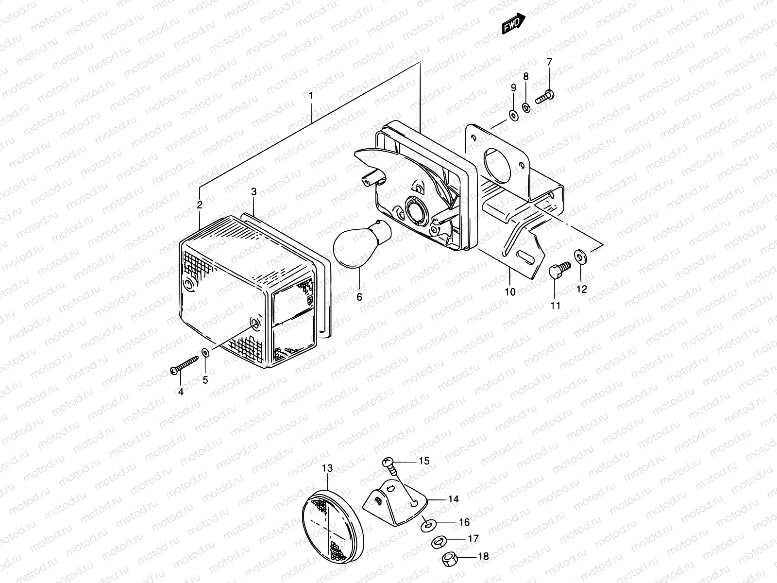 26 - REAR COMBINATION LAMP (E02)
