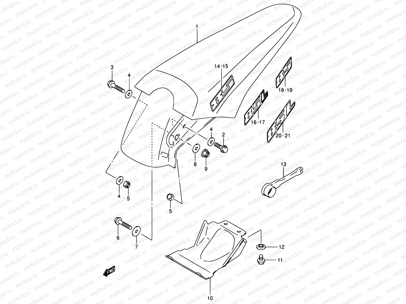 26 - REAR FENDER