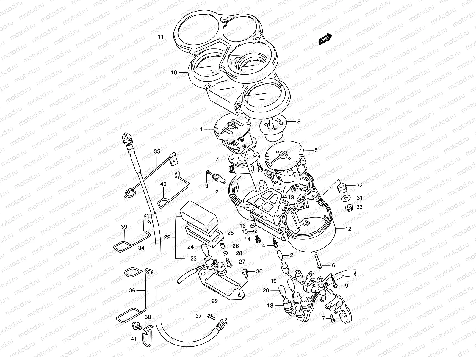 26 - SPEEDOMETER / TACHOMETER
