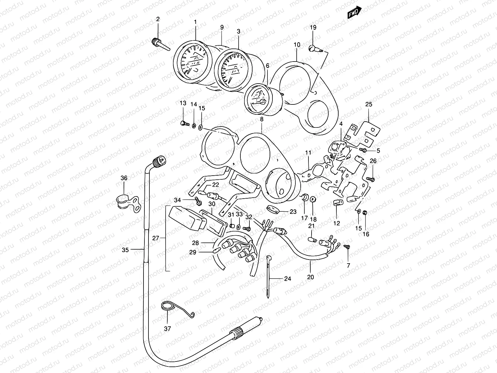 26 - SPEEDOMETER / TACHOMETER