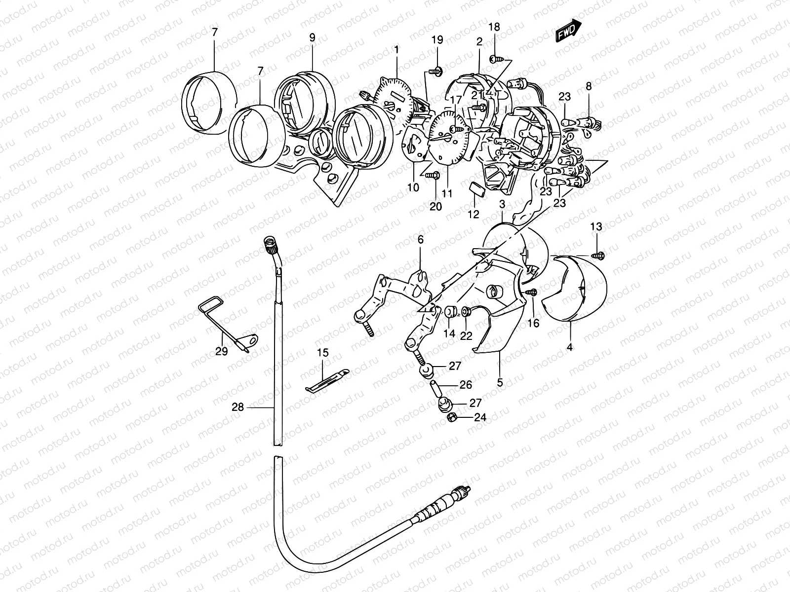26 - SPEEDOMETER  /TACHOMETER