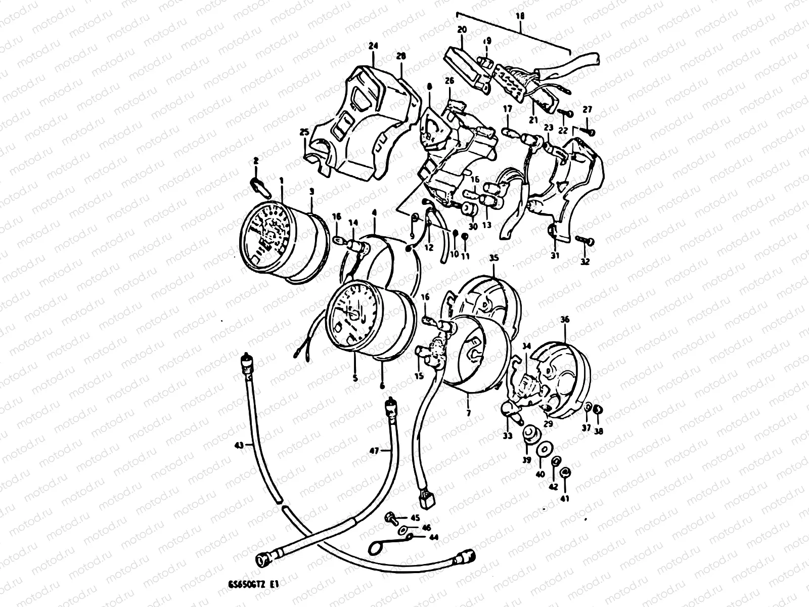 26 - SPEEDOMETER - TACHOMETER (MODEL Z)