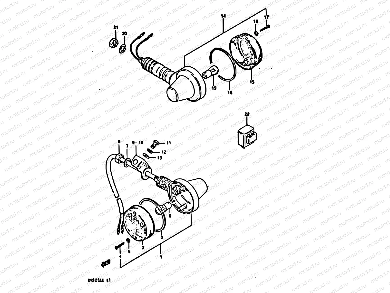 26 - TURN SIGNAL LAMP (E18)