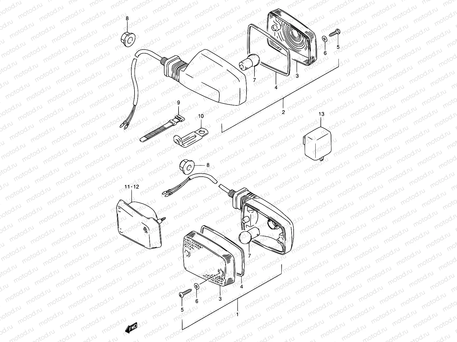 26 - TURN SIGNAL LAMP (E24)