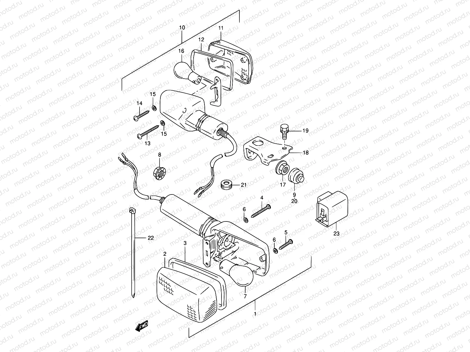26 - TURN SIGNAL LAMP (MODEL M/N/P)