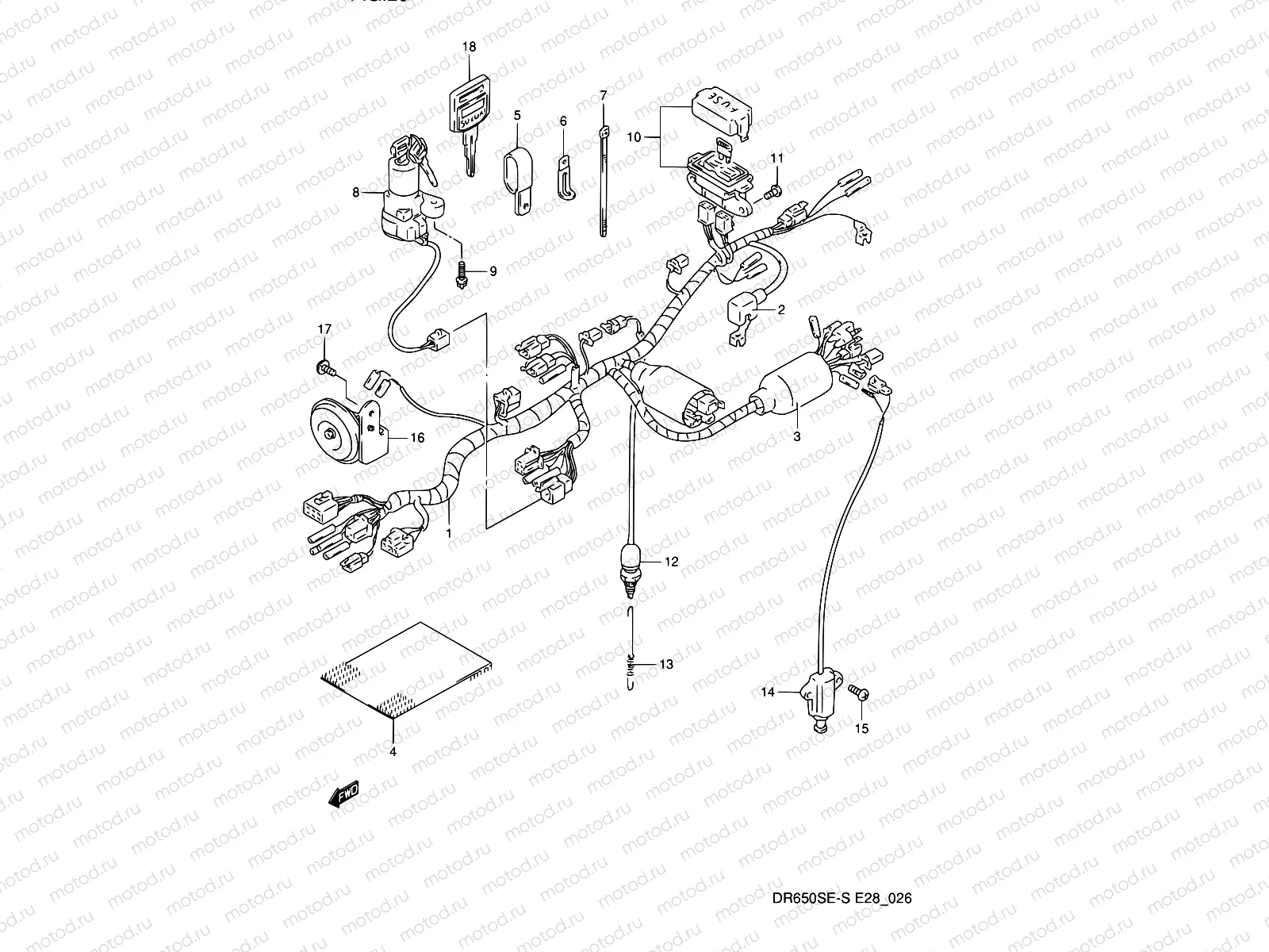 26 - WIRING HARNESS (MODEL N/P)