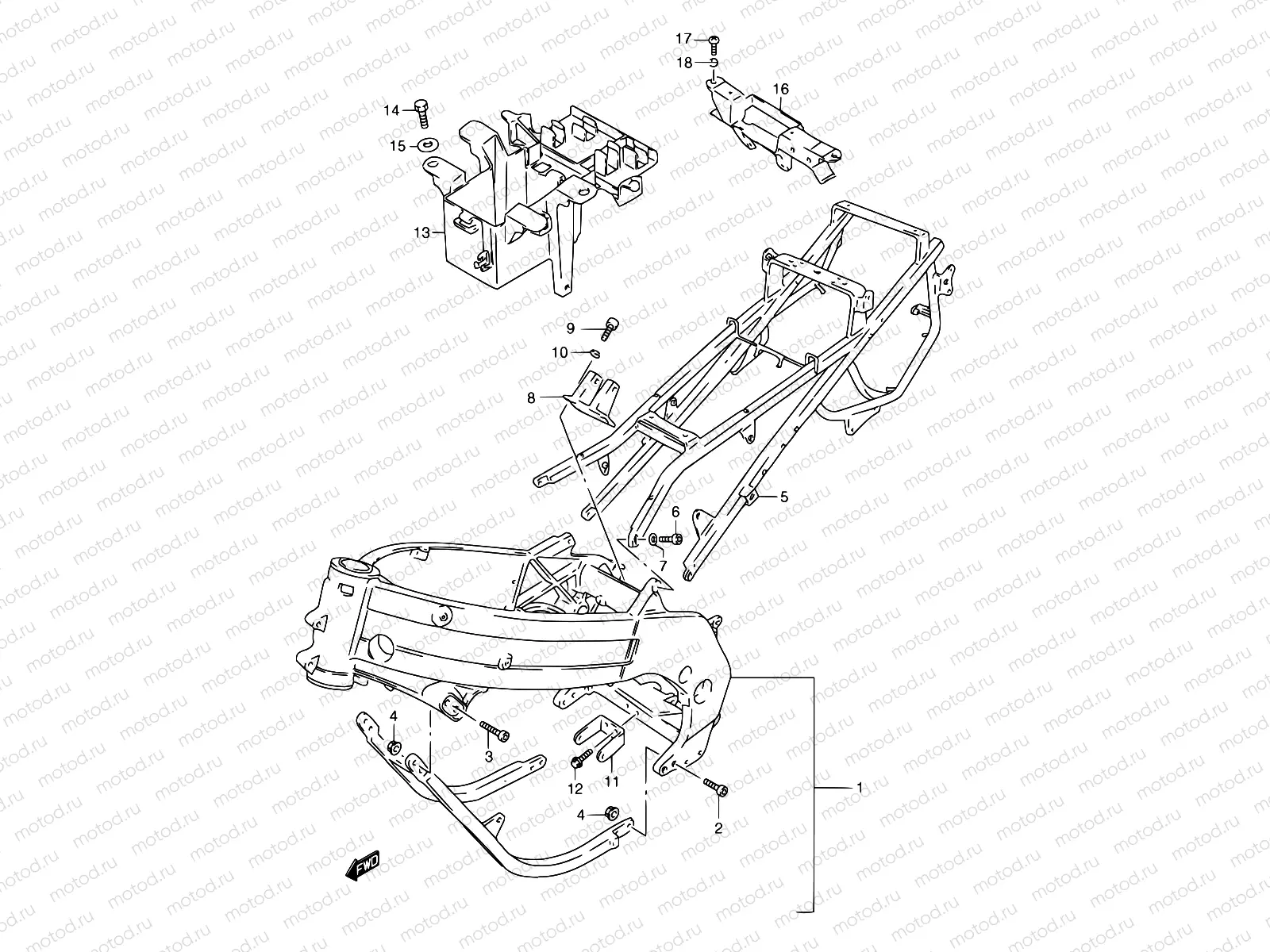 26A - FRAME (MODEL N/P/R/T)