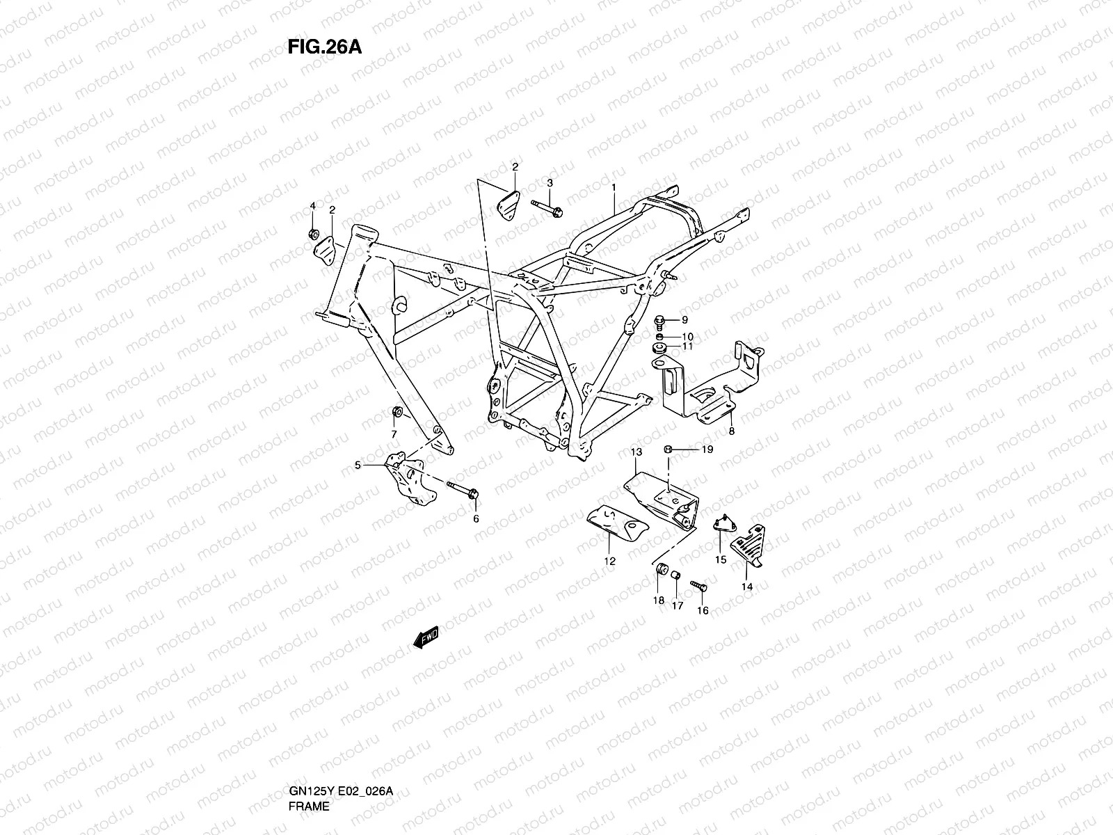 26A - FRAME (MODEL Y/K1)