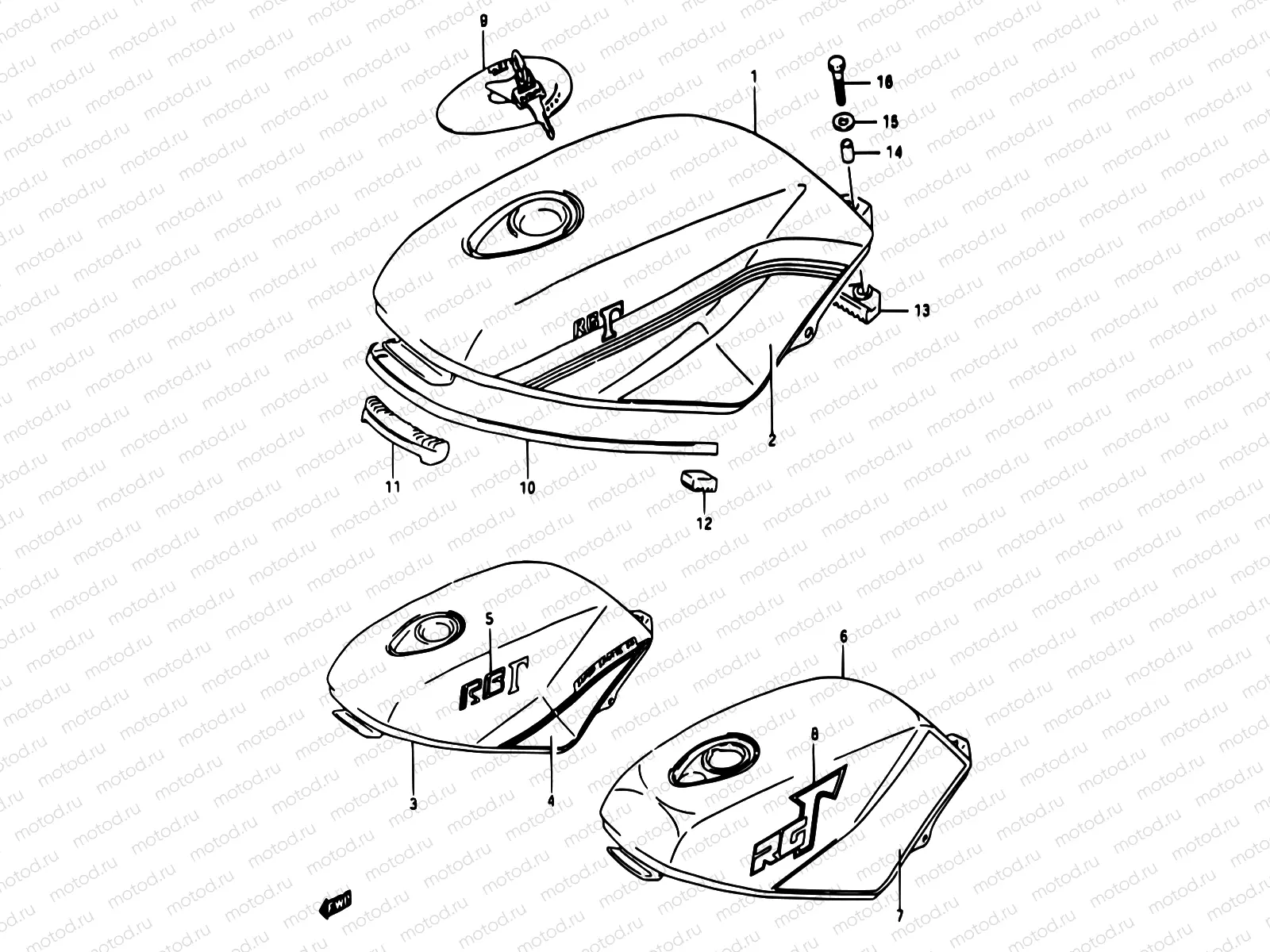 26A - FUEL TANK (MODEL J/K)