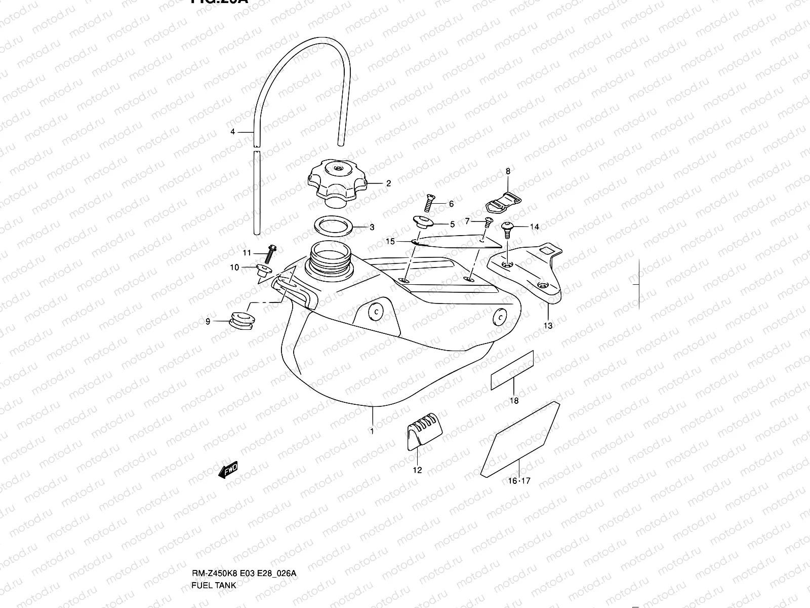 26A - FUEL TANK (RM-Z450L1)