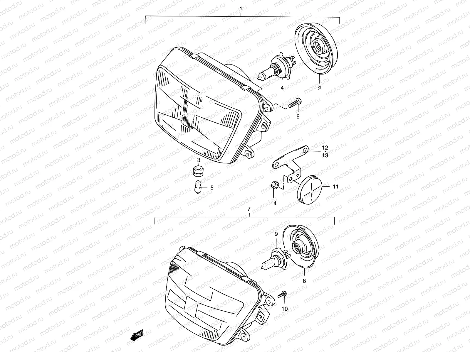 26A - HEADLAMP (GSF1200ST/SV/SW/SX/SY/SAV/SAW/SAX/SAY)