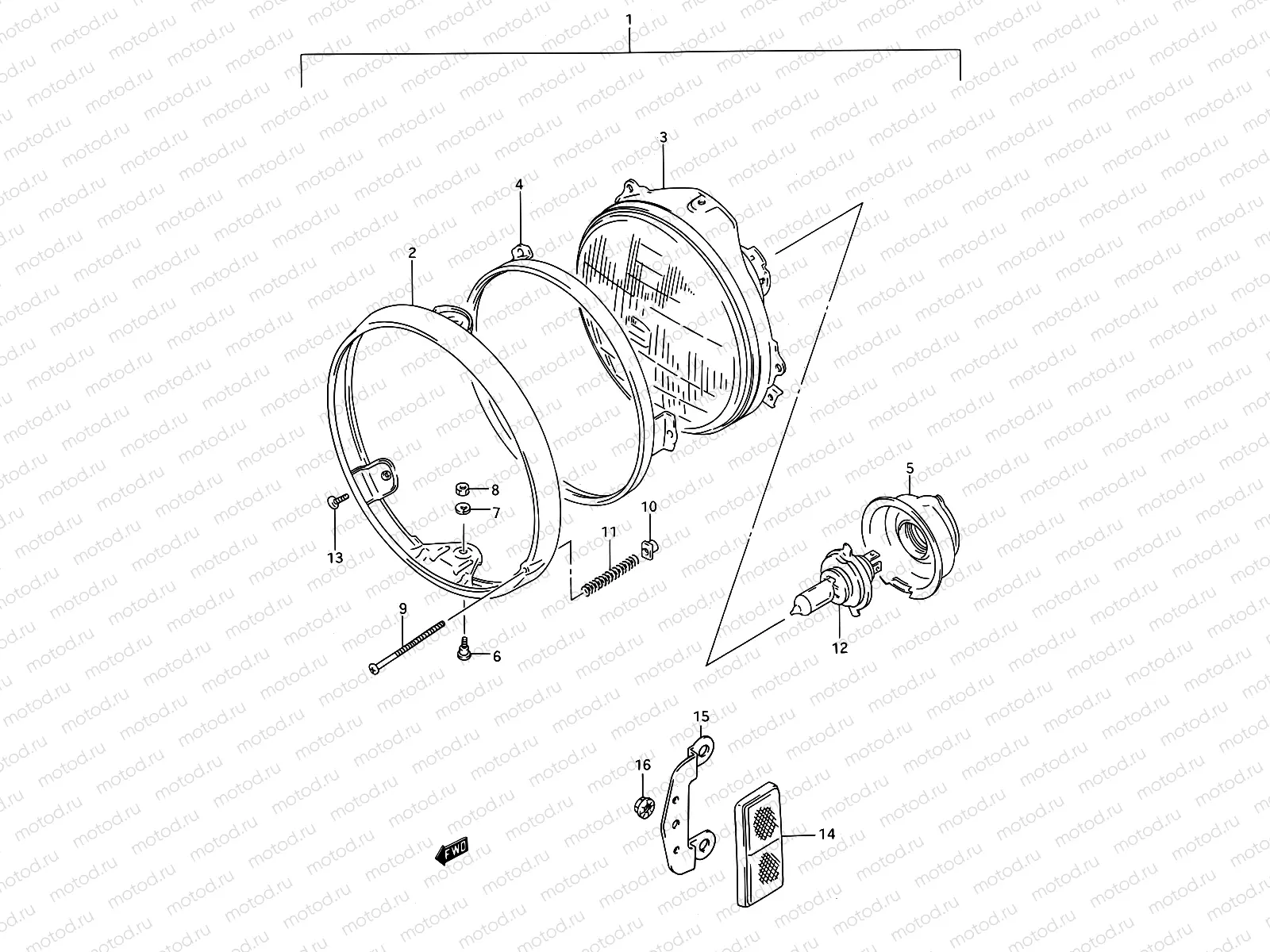 26A - HEADLAMP (MODEL P)