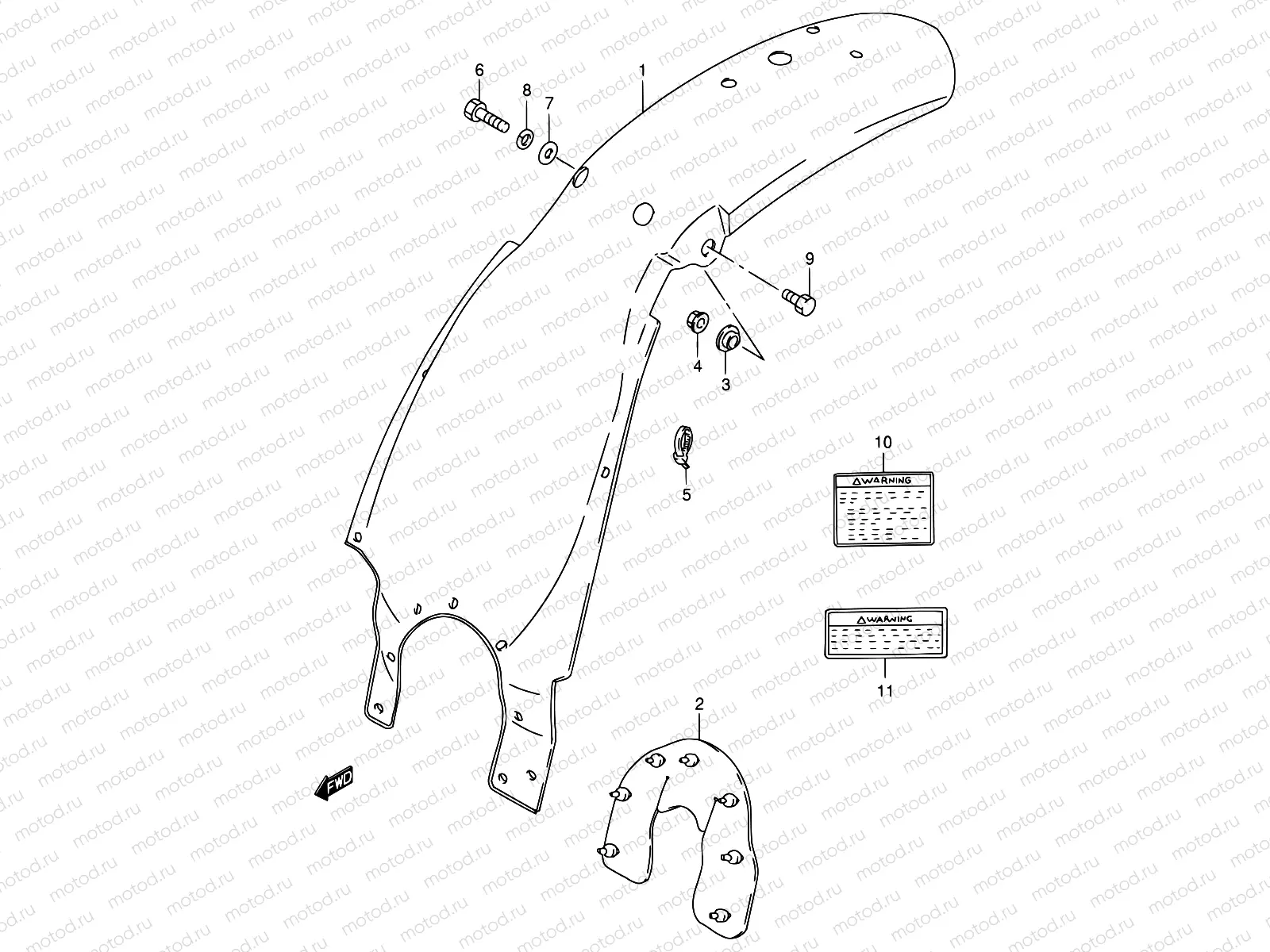 26A - REAR FENDER (MODEL Y)