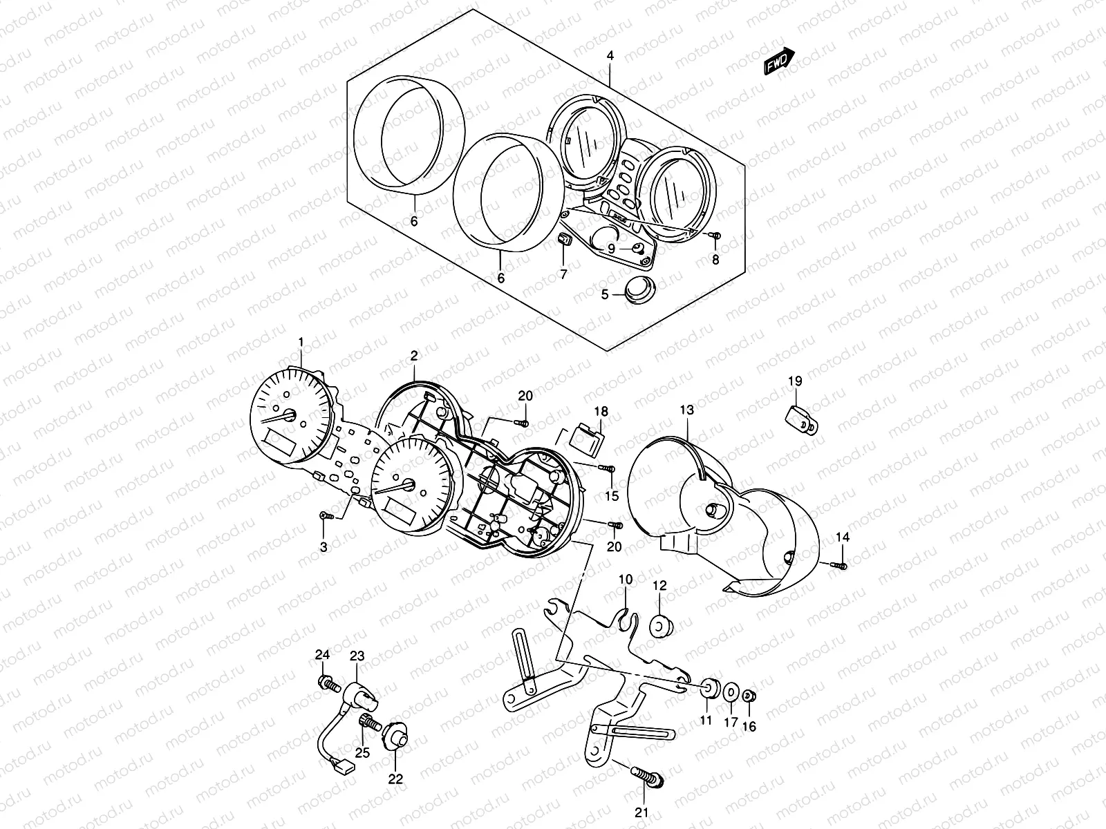 26A - SPEEDOMETER (GSF1200K2/K3/K4/K5/ZK4/ZK5)