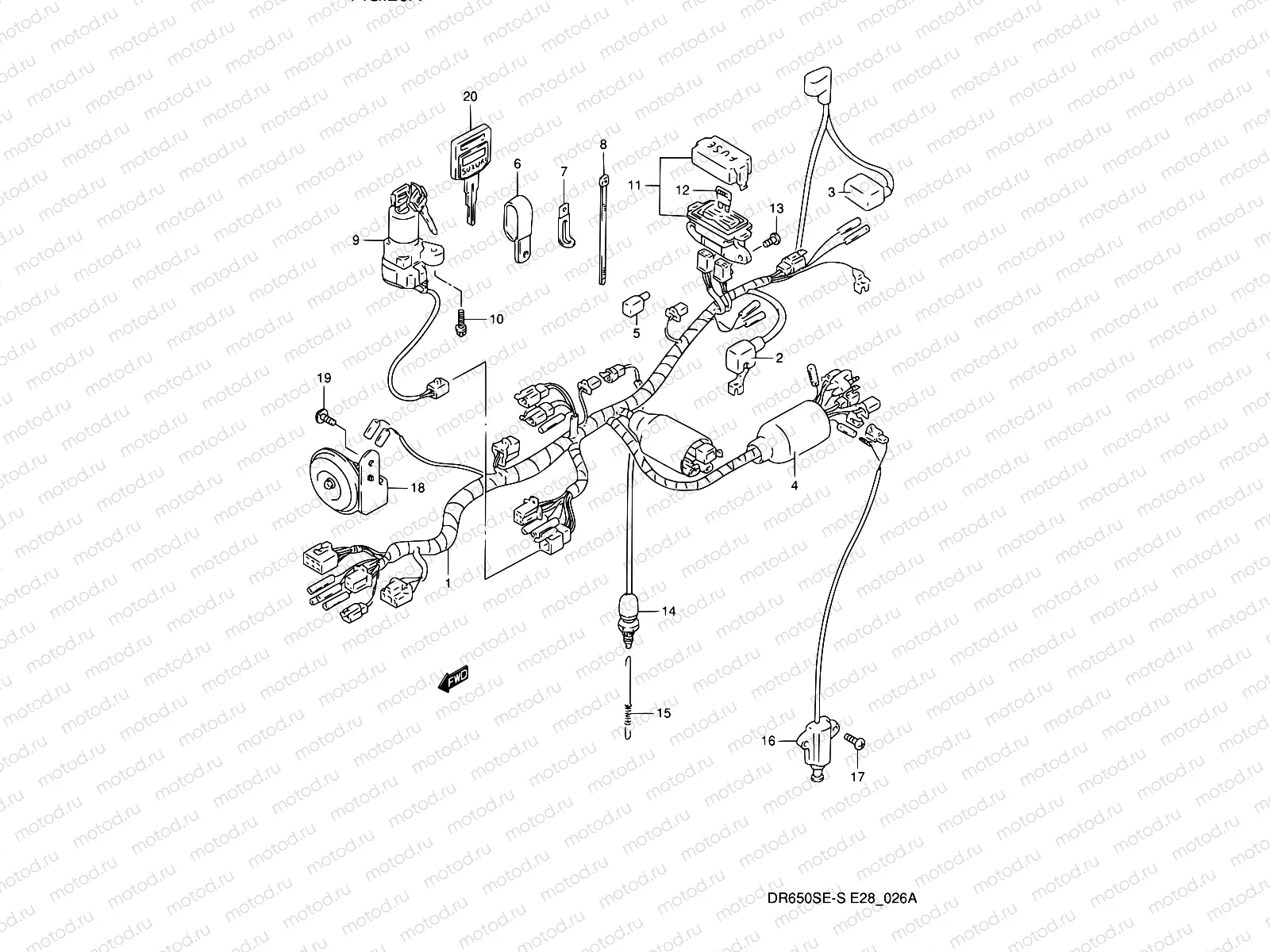 26A - WIRING HARNESS (MODEL R/S)