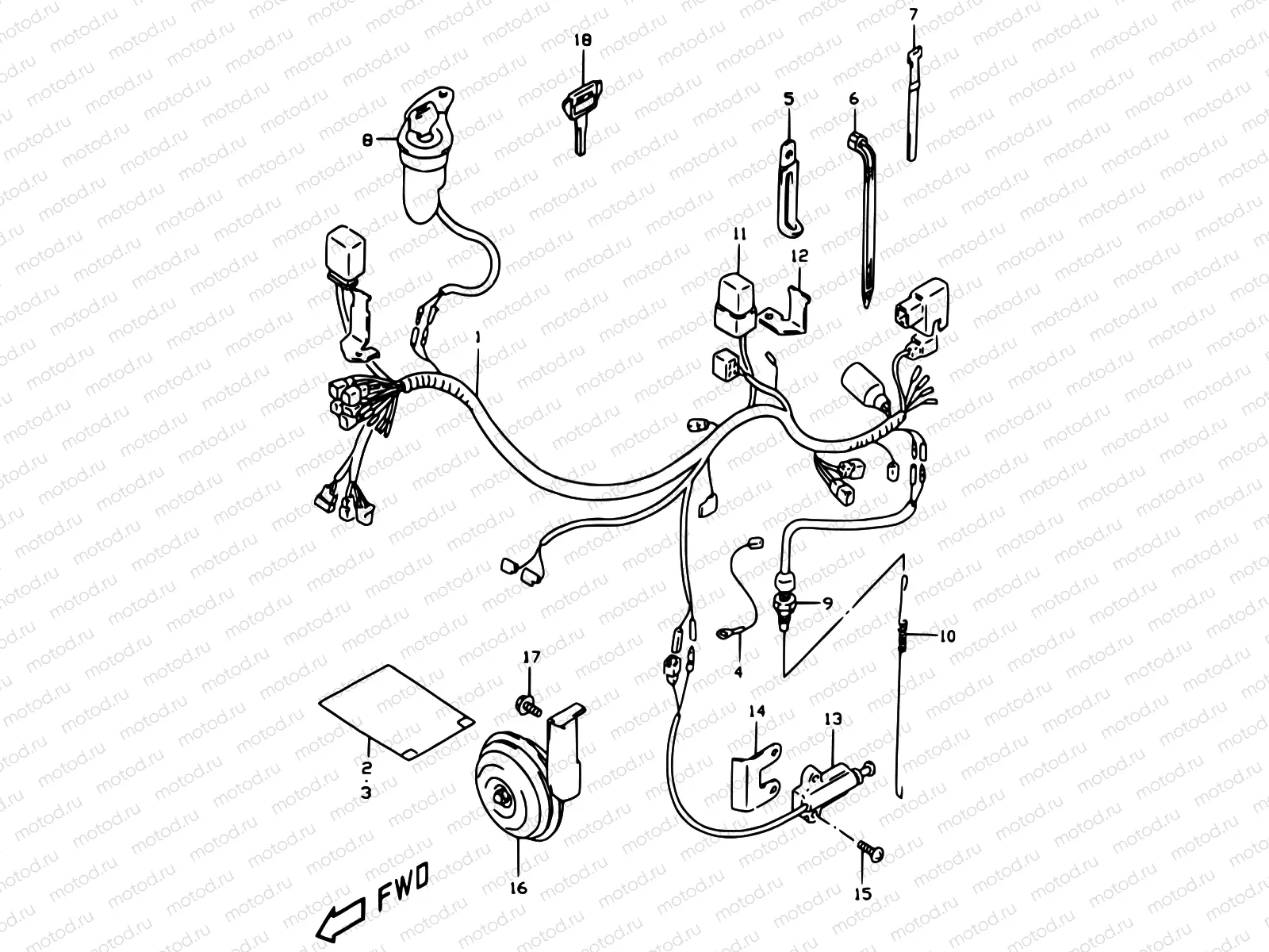 26A - WIRING HARNESS (MODEL W/X, E24)