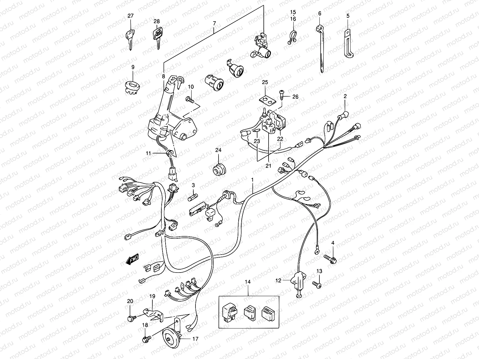 26A - WIRING HARNESS (MODEL Y)