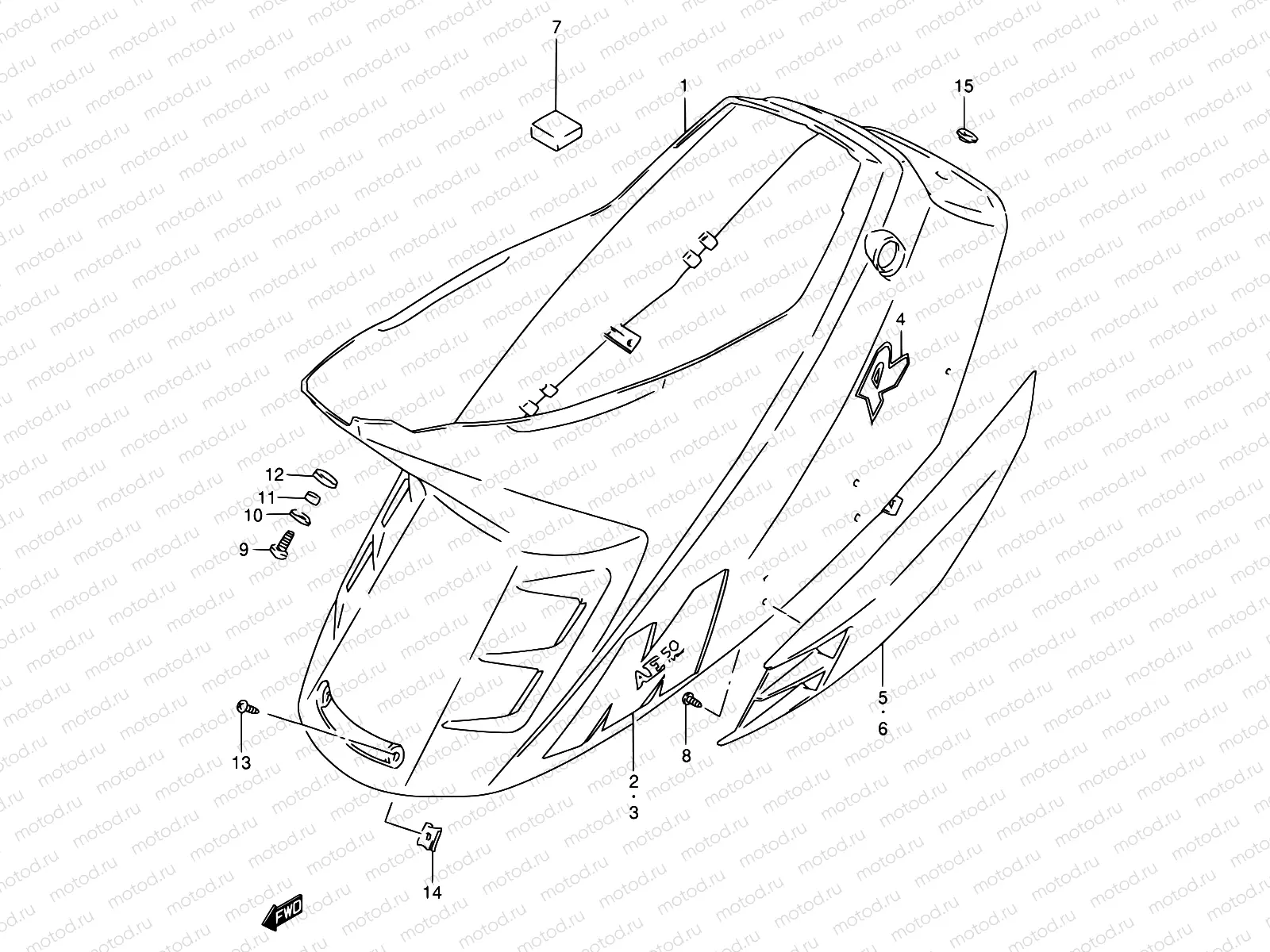 26B - FRAME COVER (AE50RT/RV)