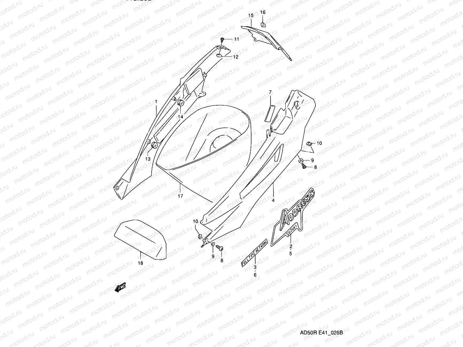 26B - FRAME COVER (MODEL M E41,P09,E94)