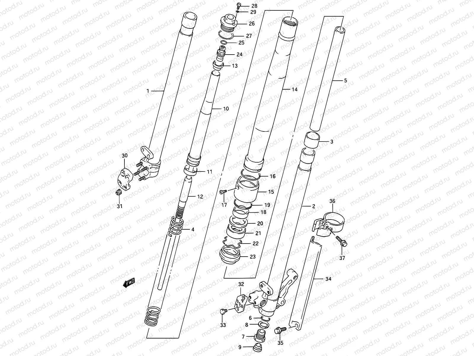 26B - FRONT DAMPER (MODEL M)