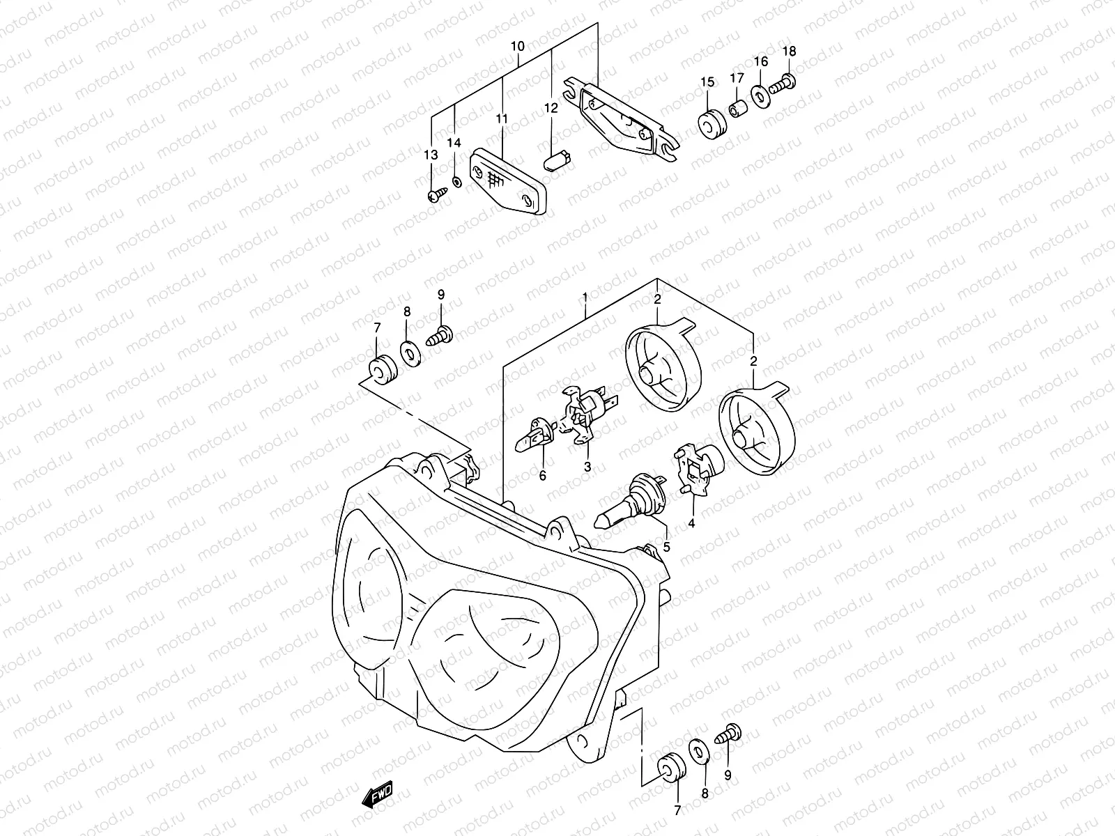 26B - HEADLAMP (MODEL K3 E02,E19)