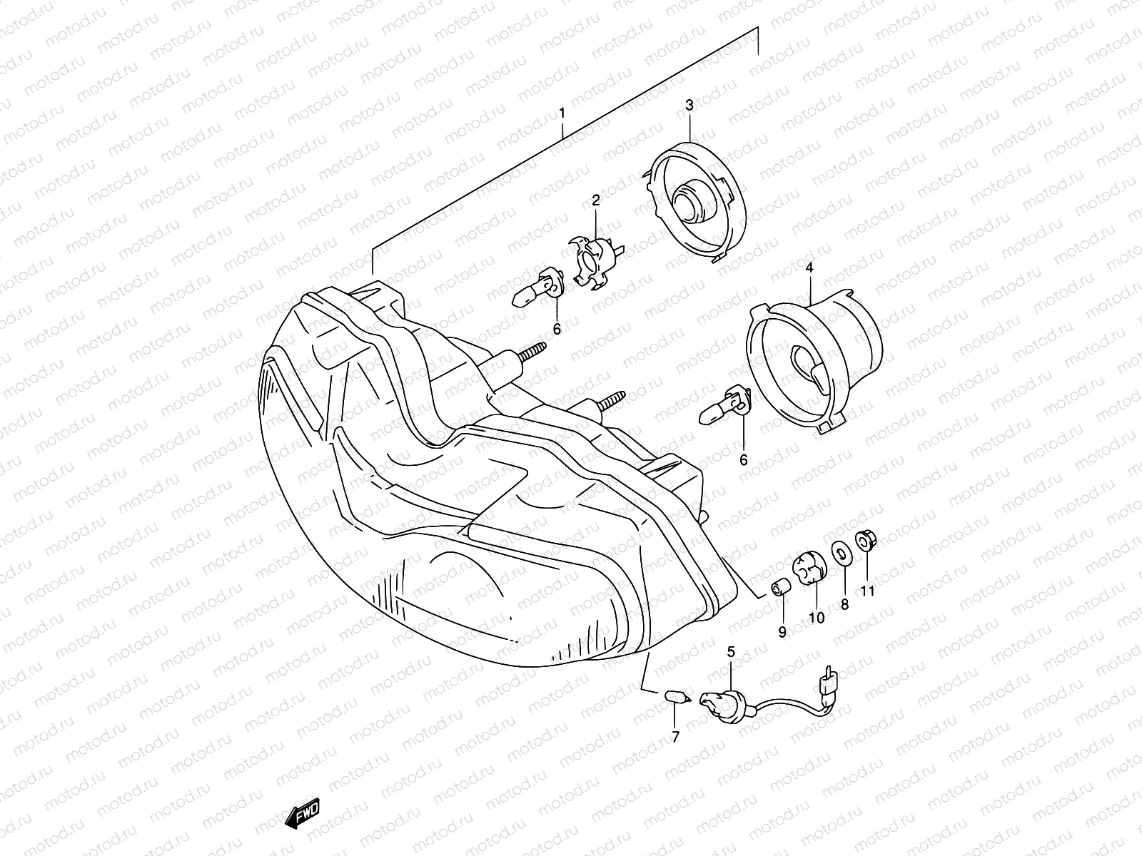 26B - HEADLAMP (MODEL W/X/Y/K1 E04,E18,E22,E25,E34)