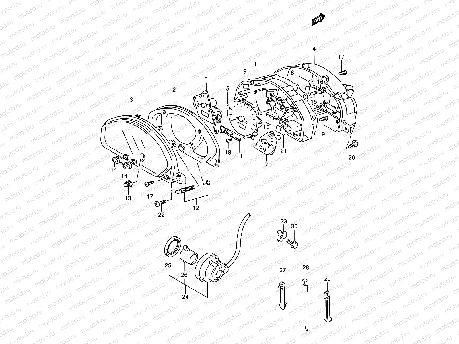 26B - SPEEDOMETER (MODEL K1/K2)