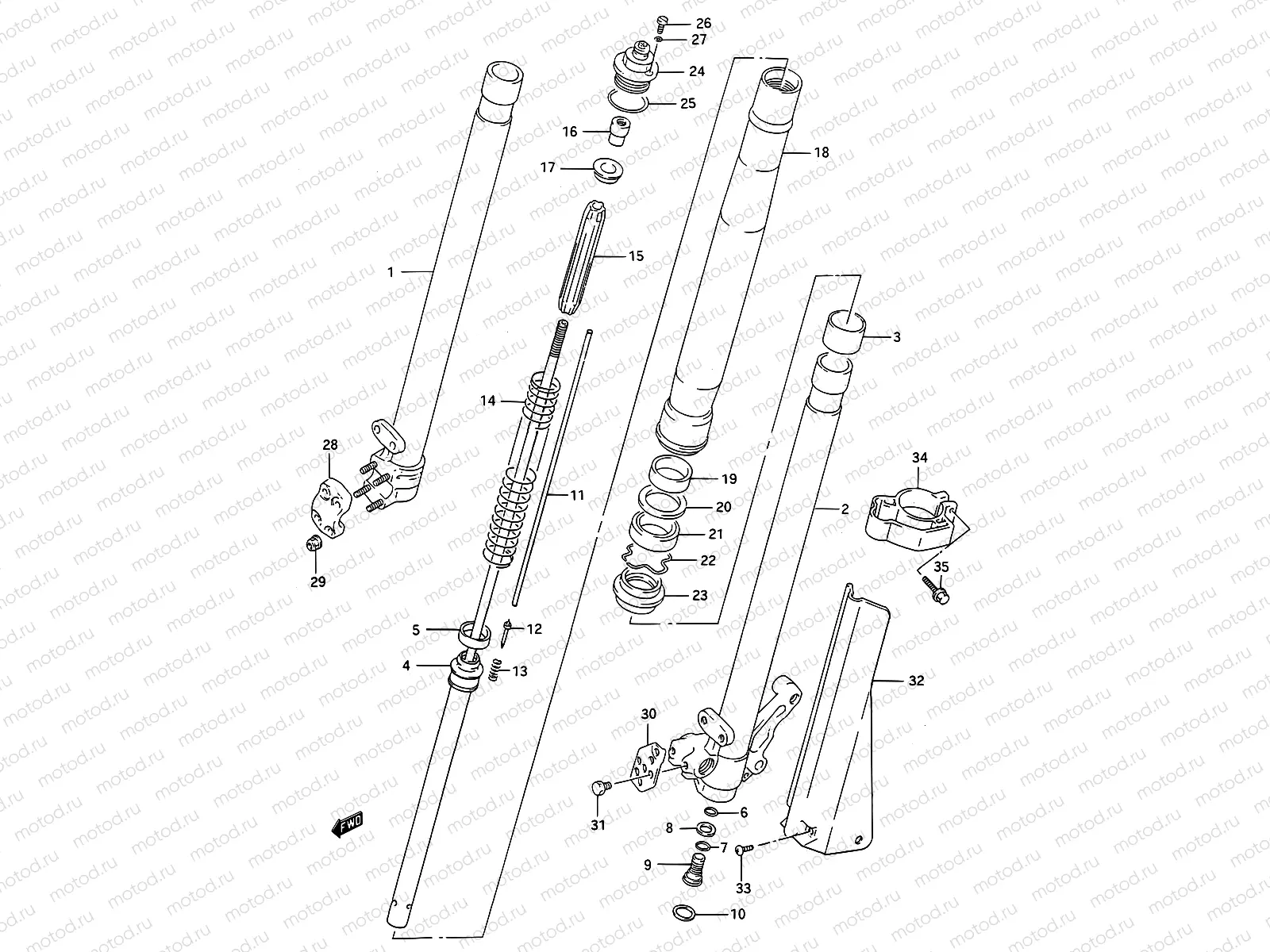 26C - FRONT DAMPER (MODEL N)
