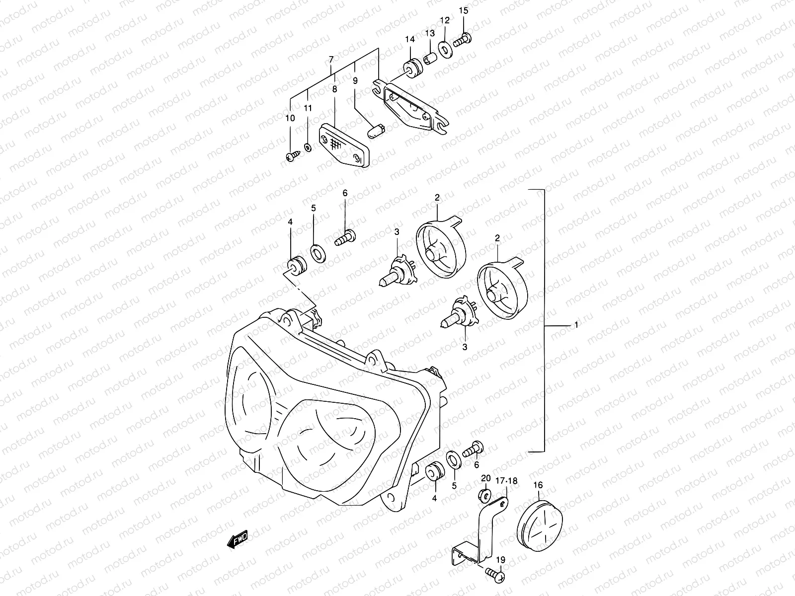 26C - HEADLAMP (MODEL K3 E24)
