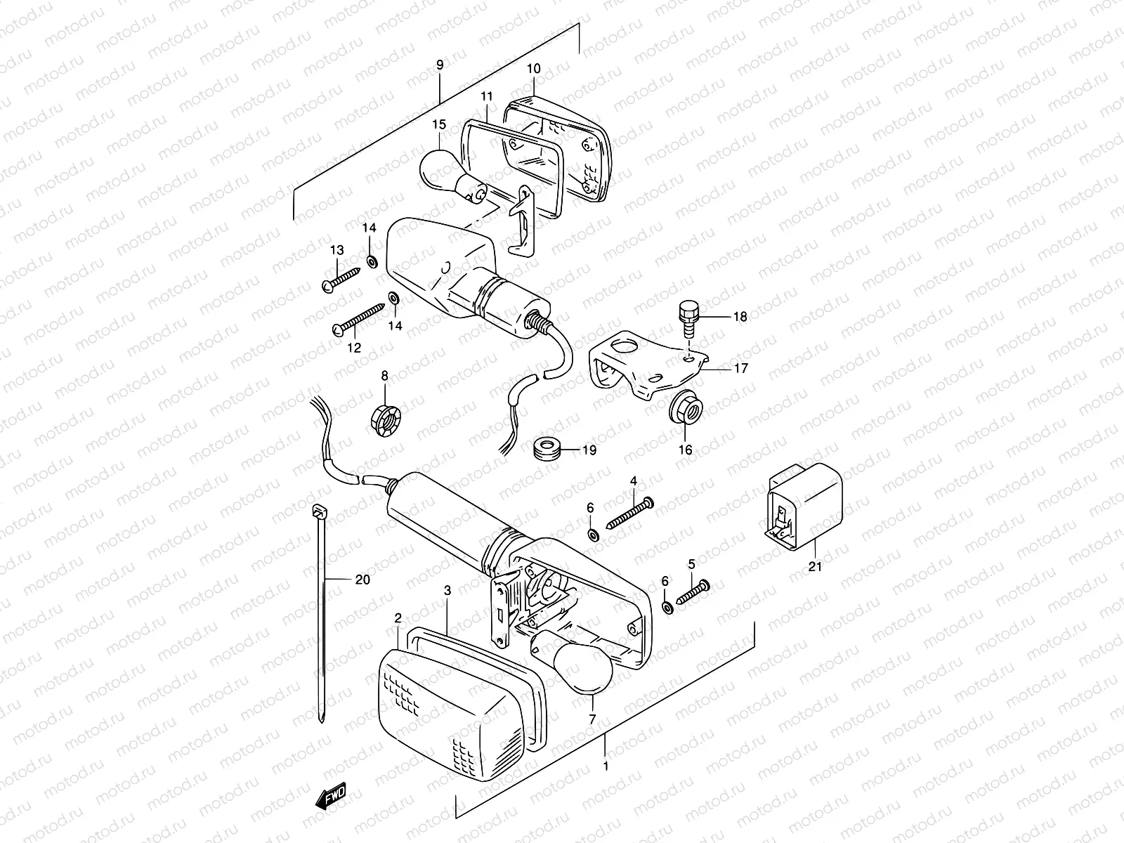 26C - TURN SIGNAL LAMP (MODEL T)