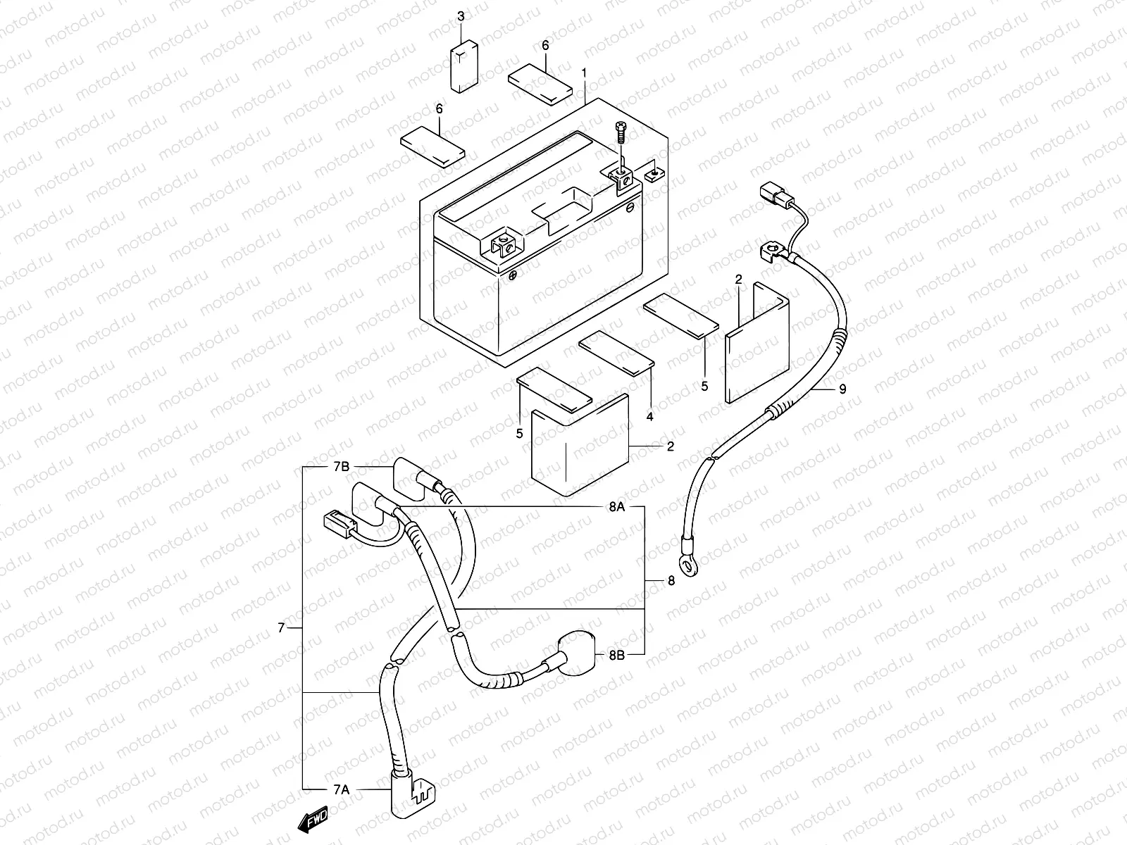 27 - BATTERY (DR-Z400EY/EK1/EK2/EK3/EK4)