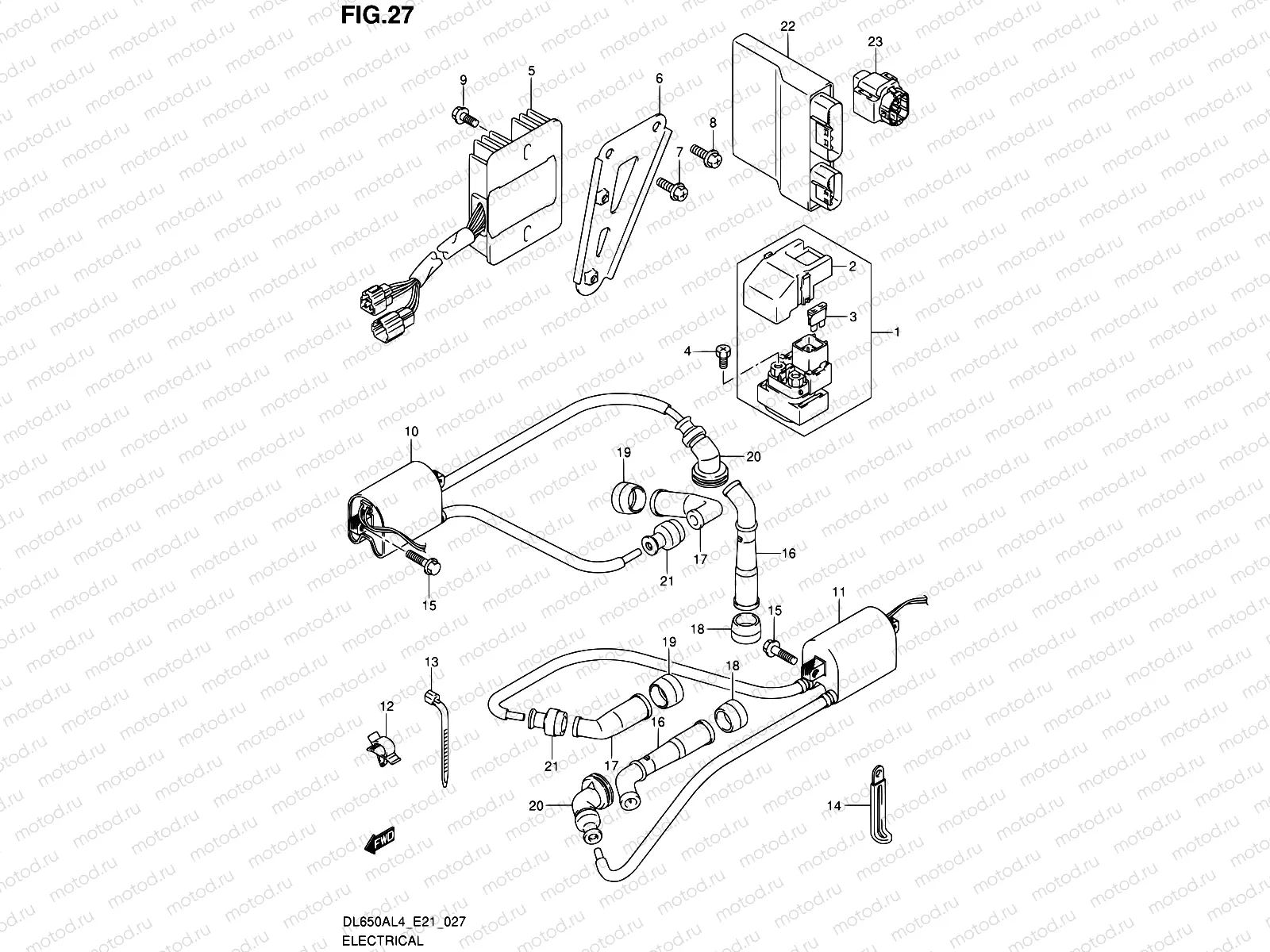 27 - ELECTRICAL (DL650AUEL4 E21)