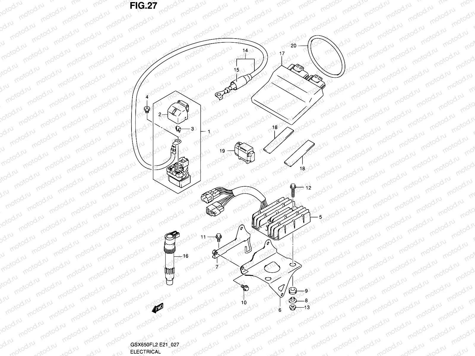 27 - ELECTRICAL (GSX650FL2 E24)
