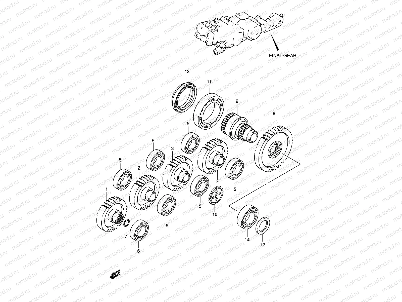 27 - FINAL GEAR (MODEL K3/K4)