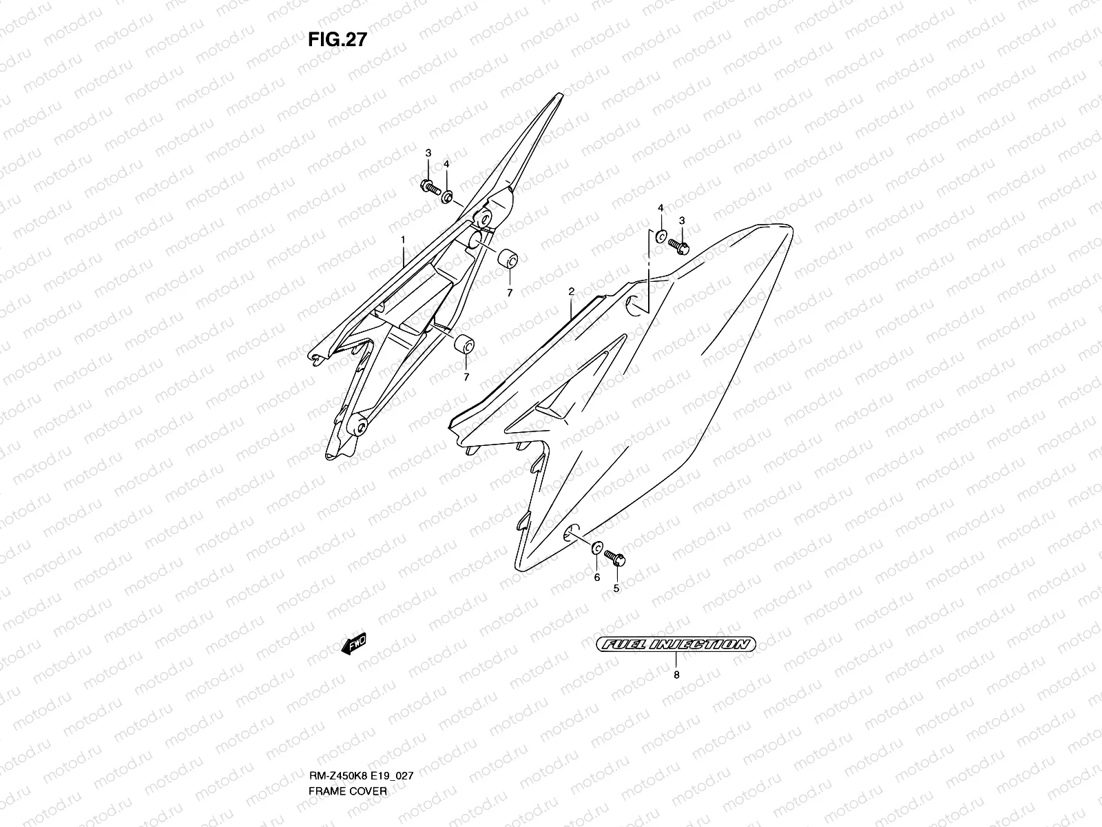 27 - FRAME COVER (RM-Z450K8/K9/L0)