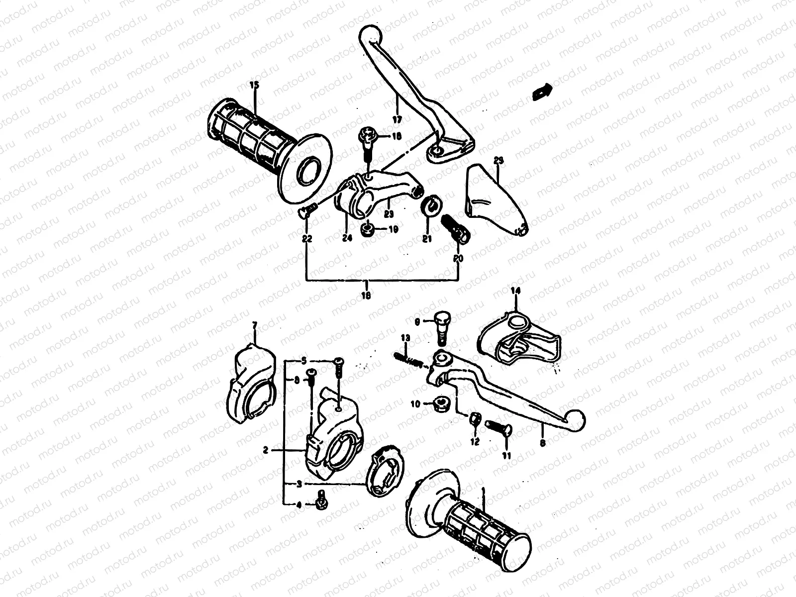 27 - FRONT CALIPER (MODEL P/R)