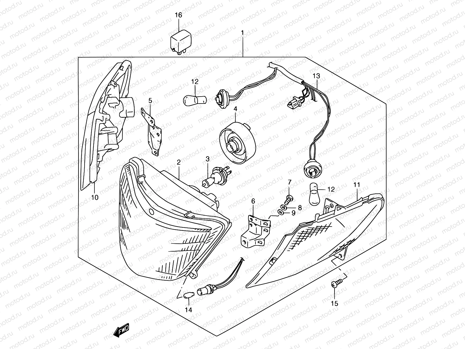 27 - FRONT COMBINATION LAMP (MODEL W/X/Y E02)