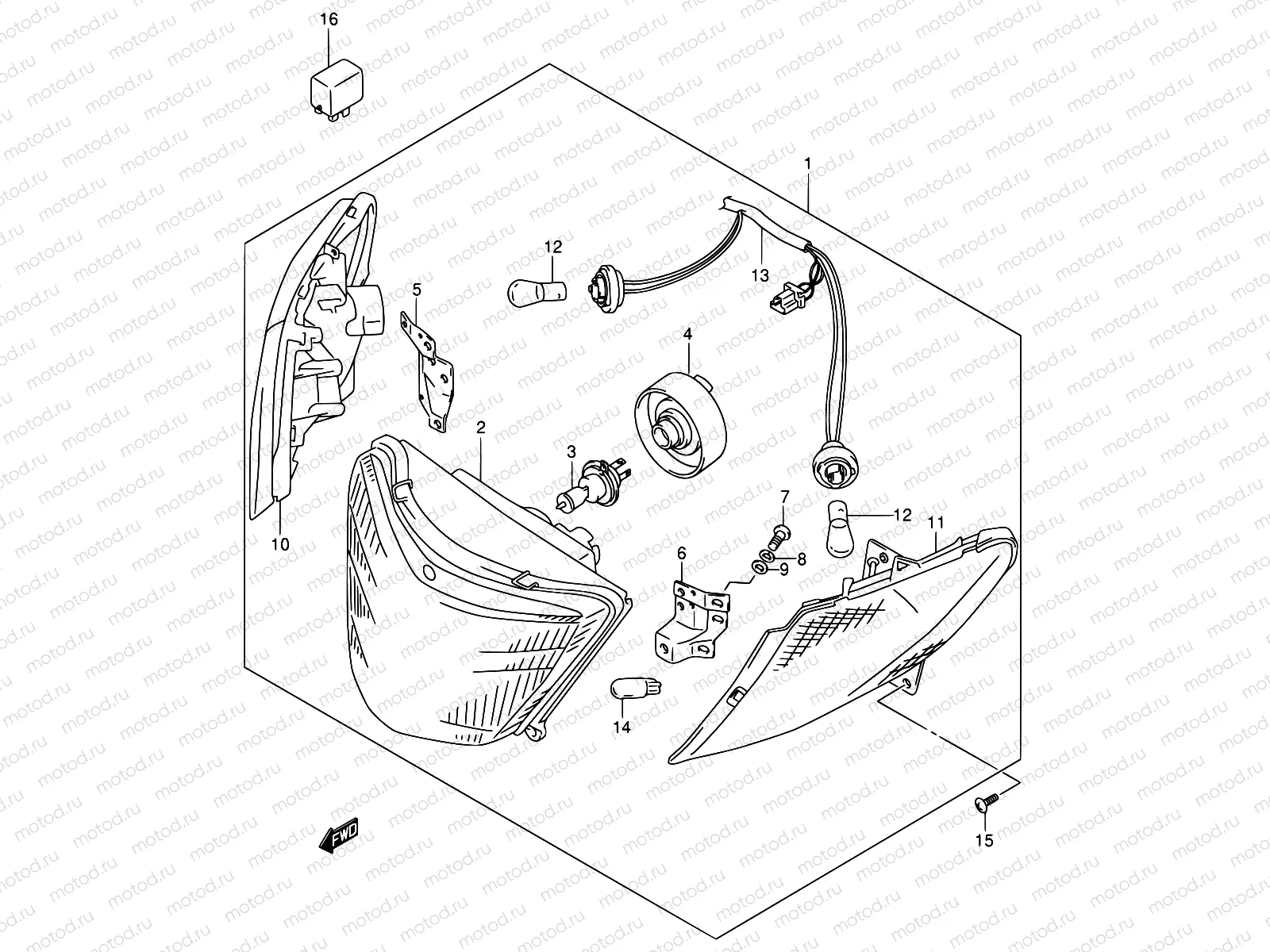 27 - FRONT COMBINATION LAMP (MODEL X/Y)