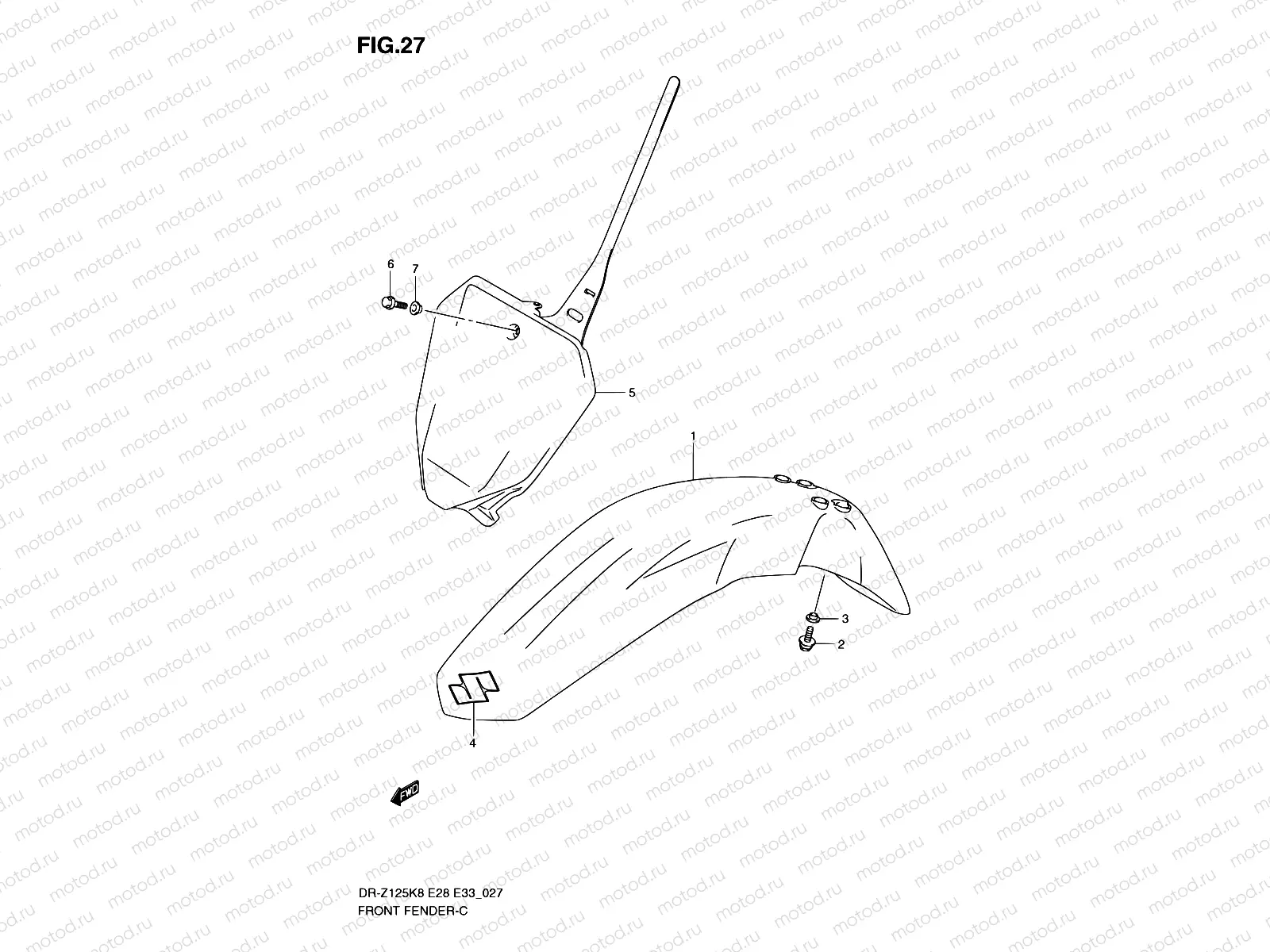 27 - FRONT FENDER