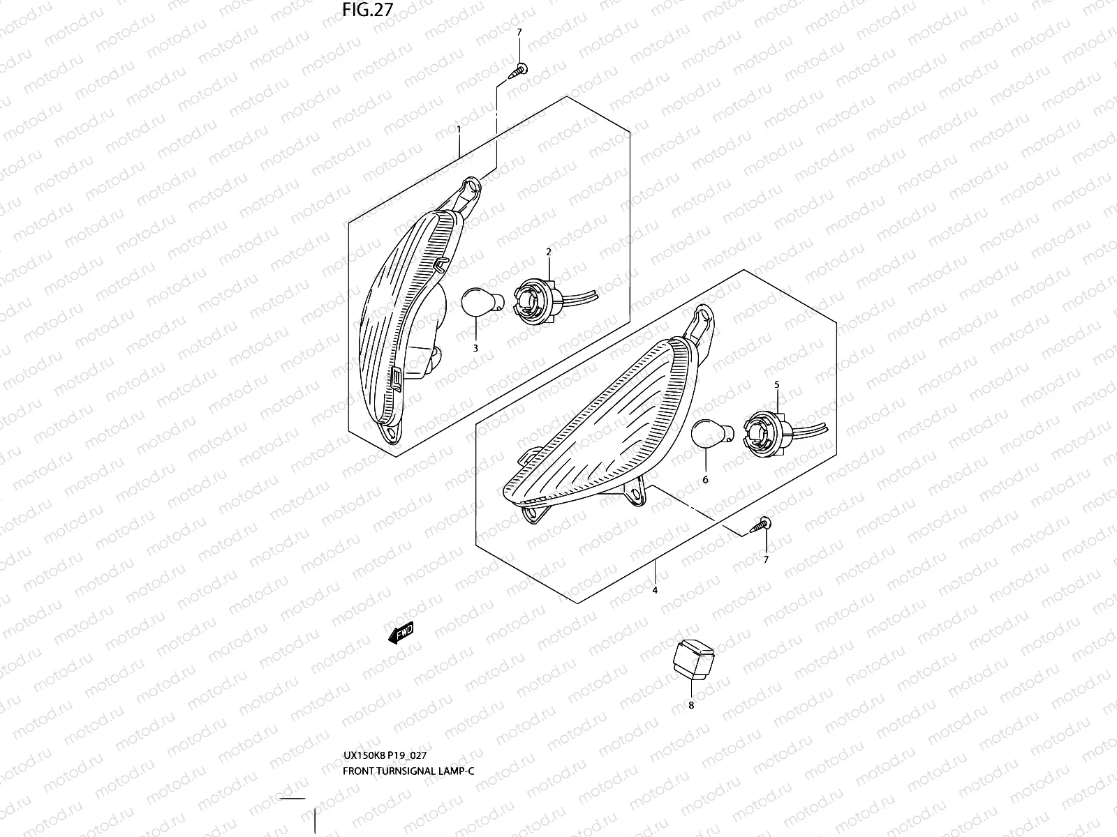 27 - FRONT TURNSIGNAL LAMP