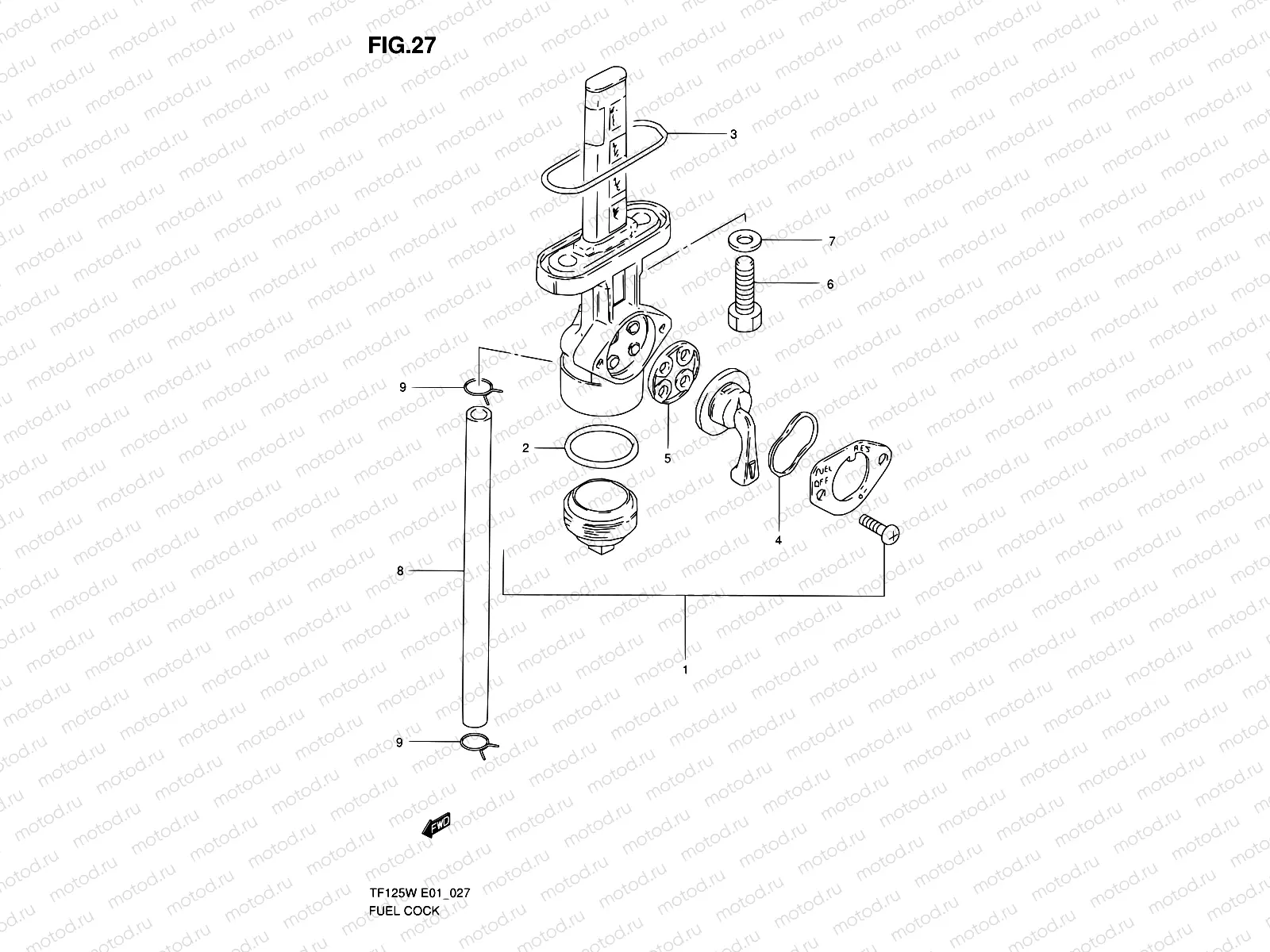 27 - FUEL COCK (MODEL X)