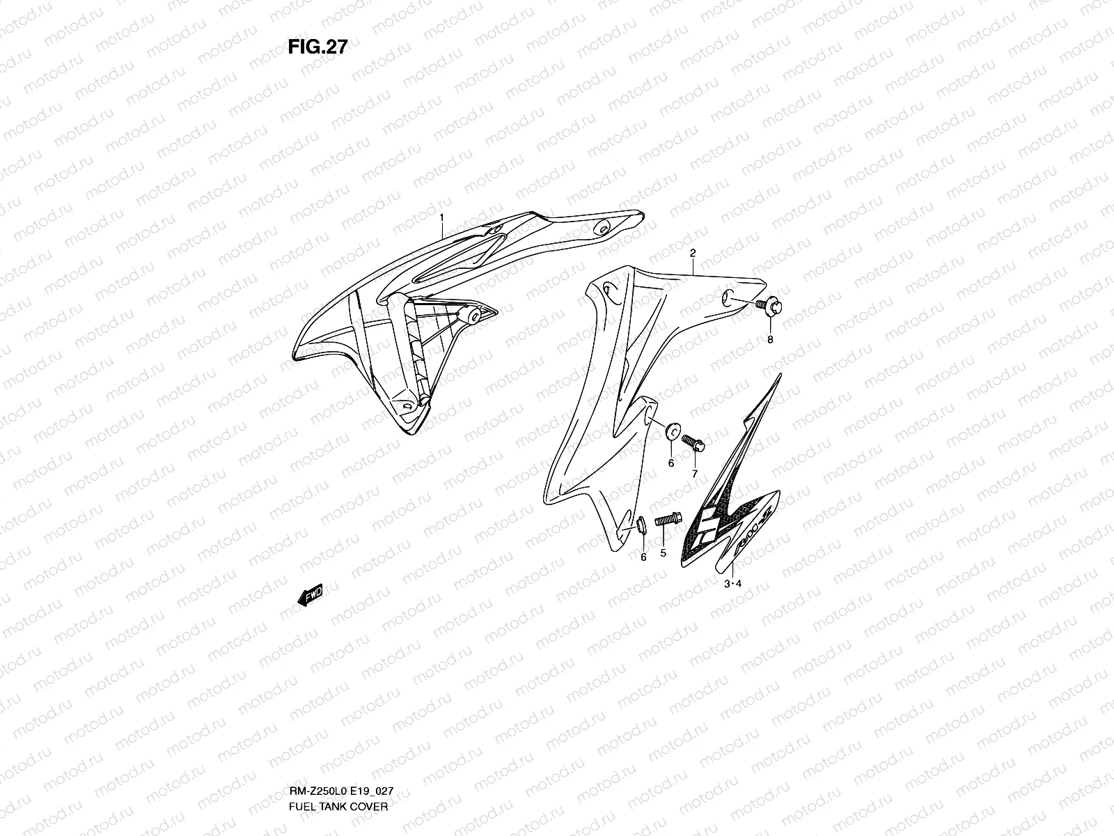 27 - FUEL TANK COVER