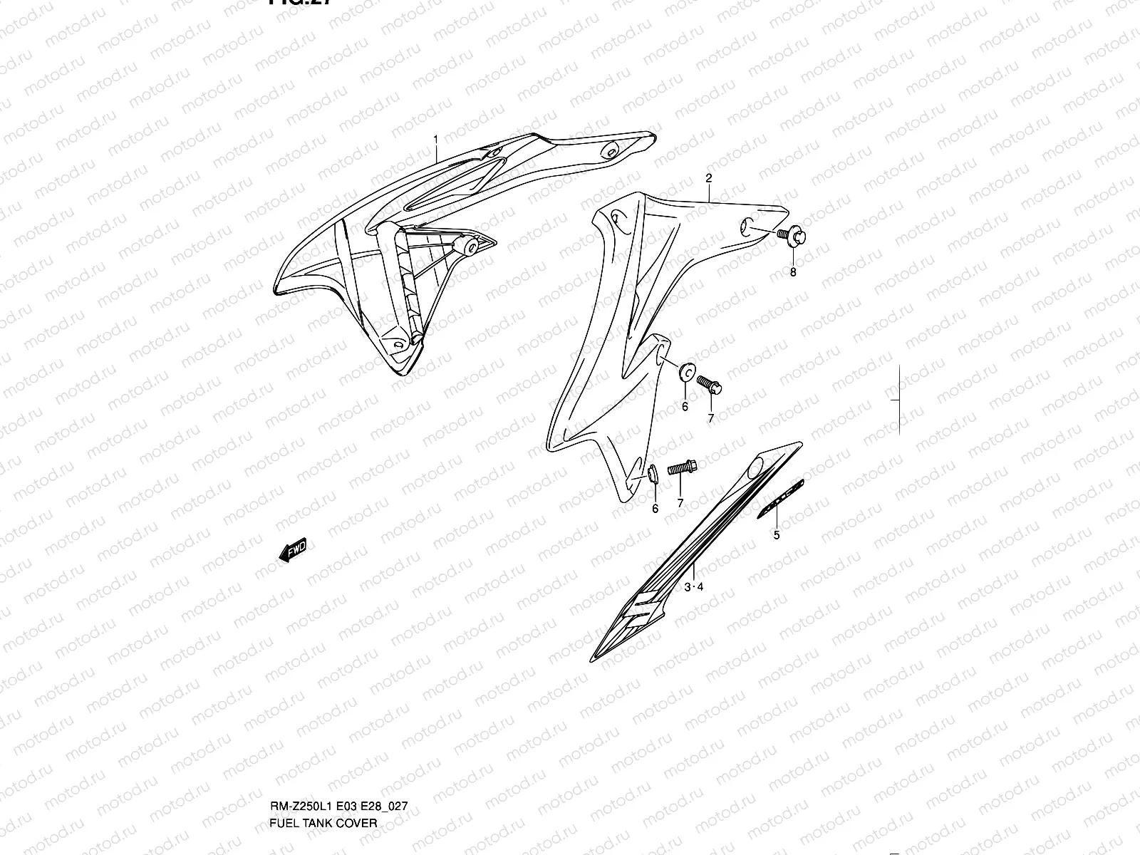 27 - FUEL TANK COVER