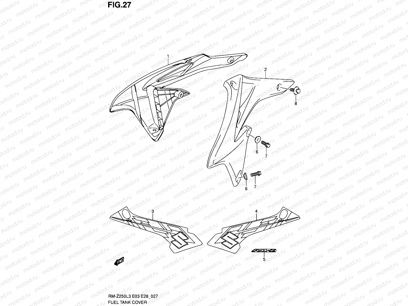 27 - FUEL TANK COVER
