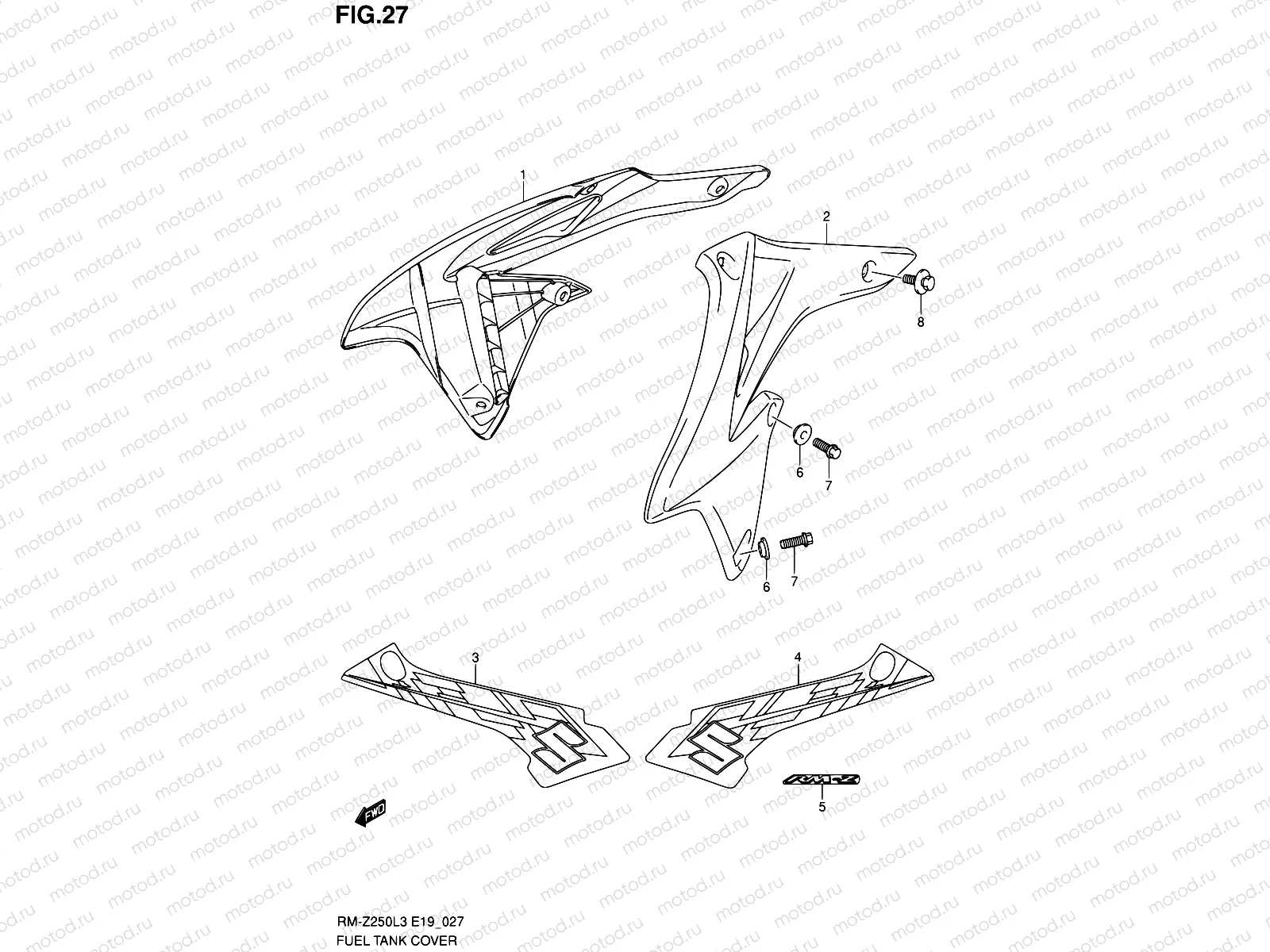 27 - FUEL TANK COVER