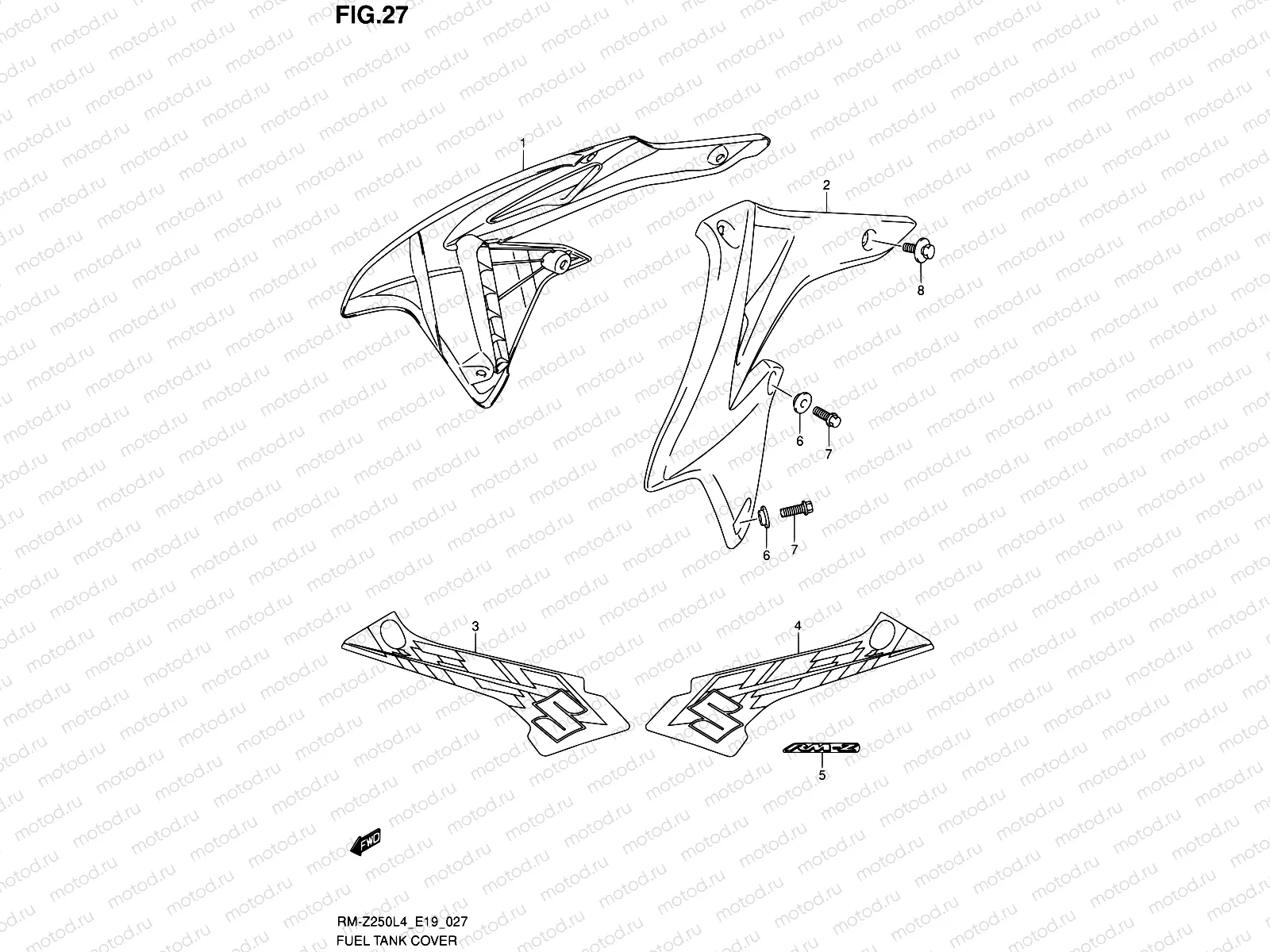 27 - FUEL TANK COVER