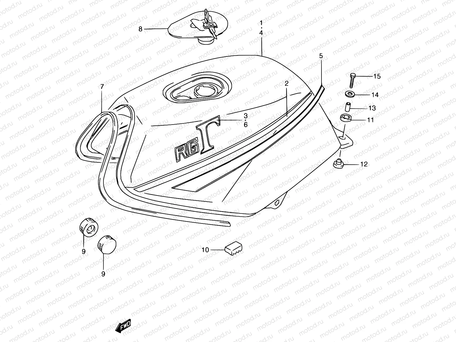 27 - FUEL TANK (MODEL F/H)