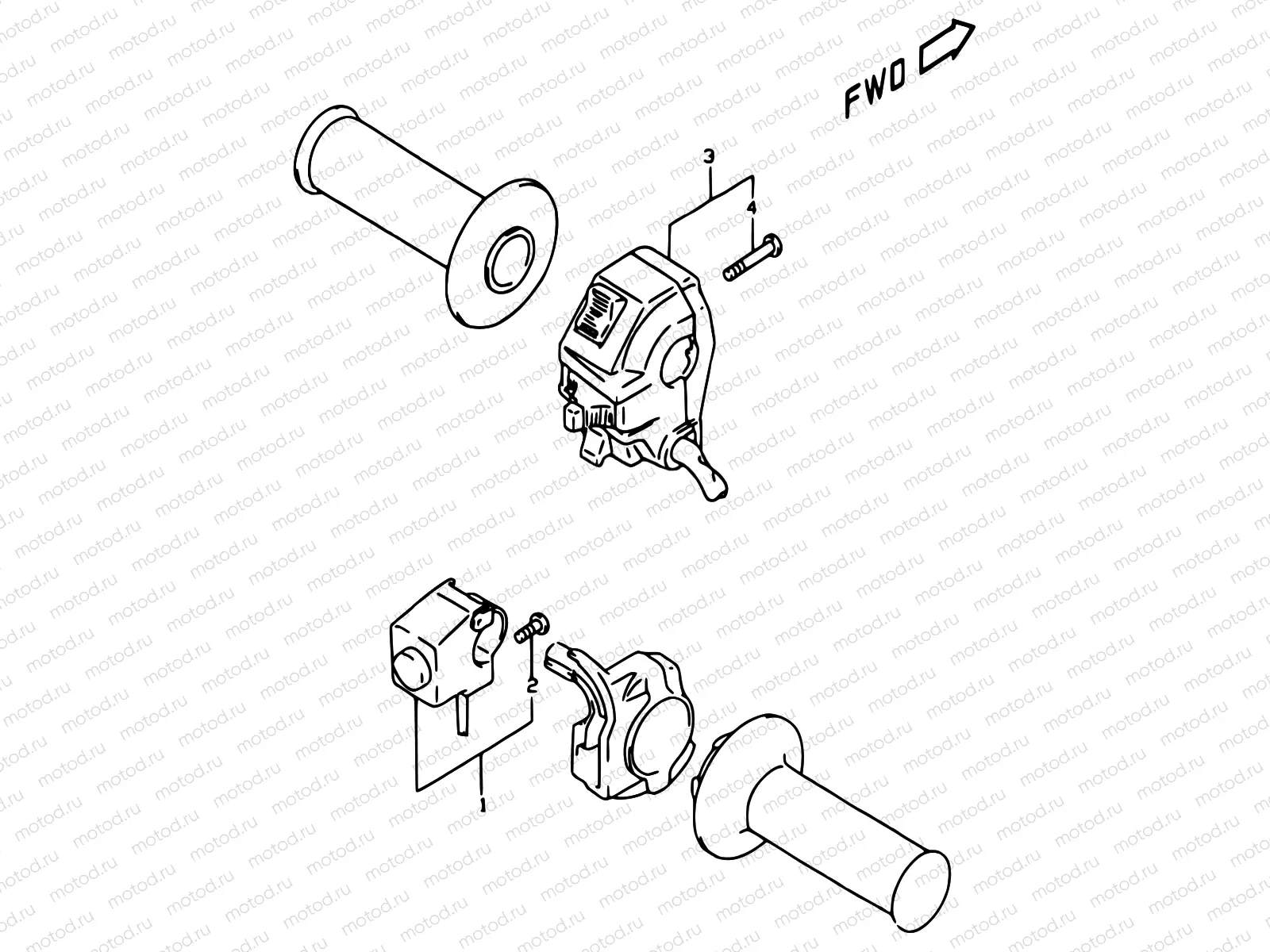 27 - HANDLE SWITCH (MODEL W/X, E24)