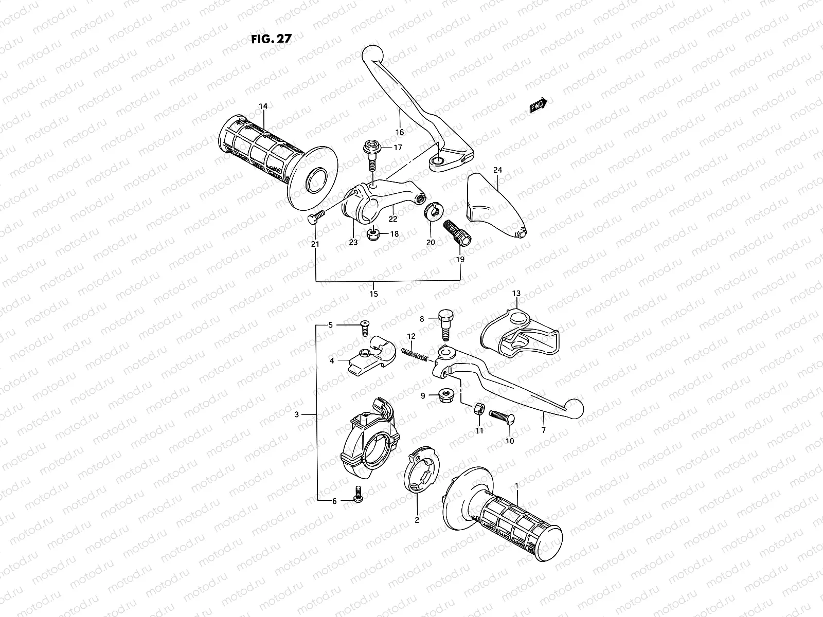 27 - HANDLE SWITCH (N/P/R)