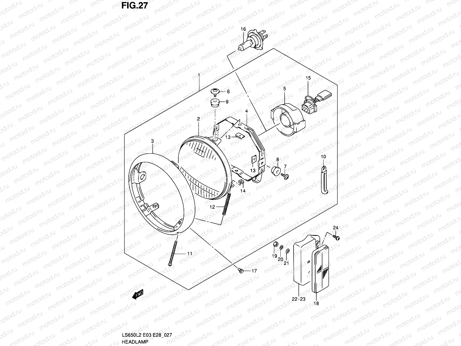27 - HEADLAMP